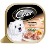 Консервы для собак Cesar Печеный цыпленок 0,1 кг.